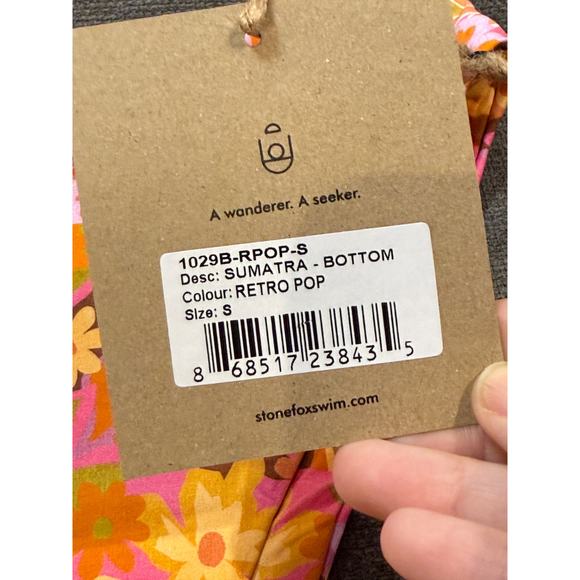 NWT Stone Fox Revolve Size Small SUMATRA Bikini BOTTOM RETRO POP CONCH TOP - Picture 8 of 13